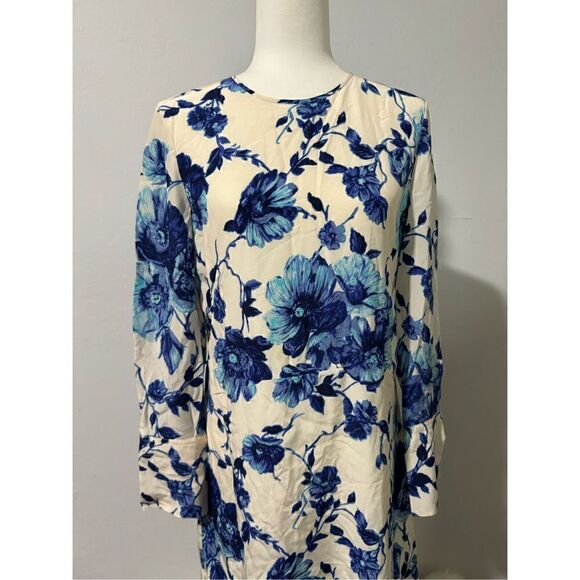 Tory Burch Giovanna Long sleeve Lilly floral 8 100% silk - Picture 15 of 16